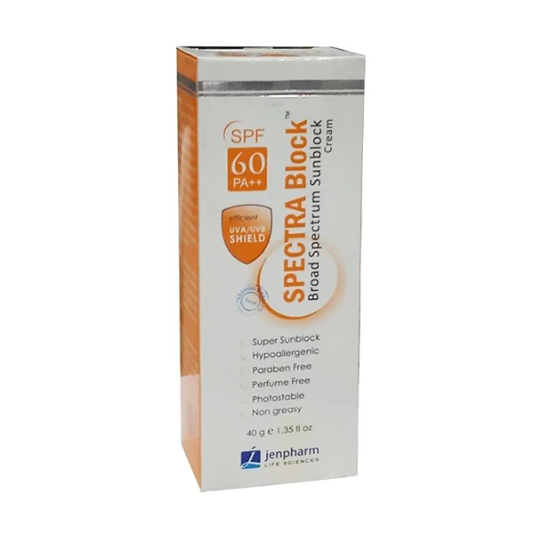 SpectraBlock SPF 60 Medicated Dermatological Sunblock Cream